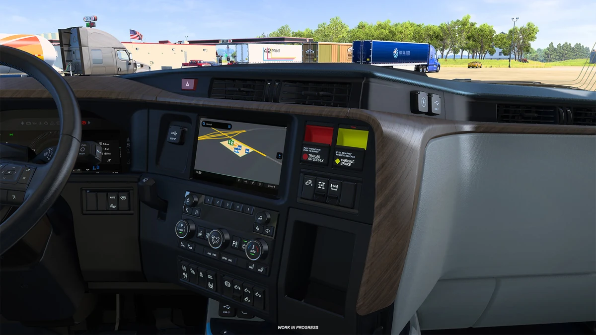採用 SCS 改良材質系統的全新 Volvo VNL 座艙